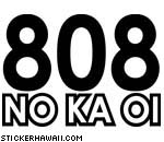 808 No Ka Oi Decal