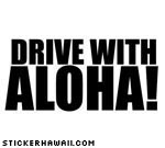 Drive With Aloha Decal