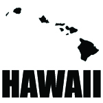 Hawai'i With Island Chain Decal