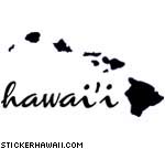 Hawai'i with Islands Decal