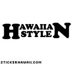 Hawaiian Style Decal Sticker