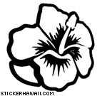 Hibiscus VInyl Decal Sticker