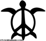 Honu Peace Decal