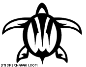 Tribal Honu Vinyl Decal Sticker