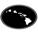 Islands In Oval Decal