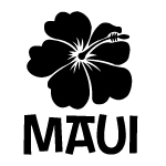 Maui Hibiscus Vinyl Decal Sticker