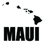 Maui With Island Chain Decal