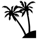 NIU COCONUT PALM Decal