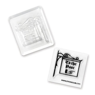 to the past vintage antique sign stamp