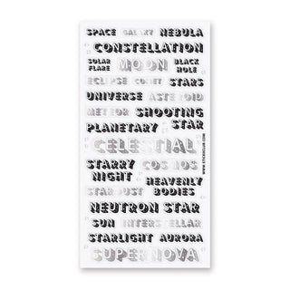 space galaxy constellation universe sticker sheet