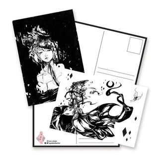 black white girls fantasy suri draws postcards