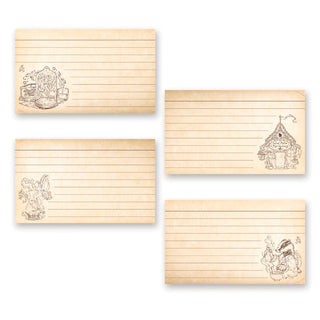 vintage apothecary plants potions index cards